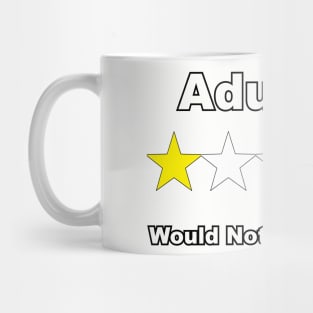 Adulting. One star. Mug